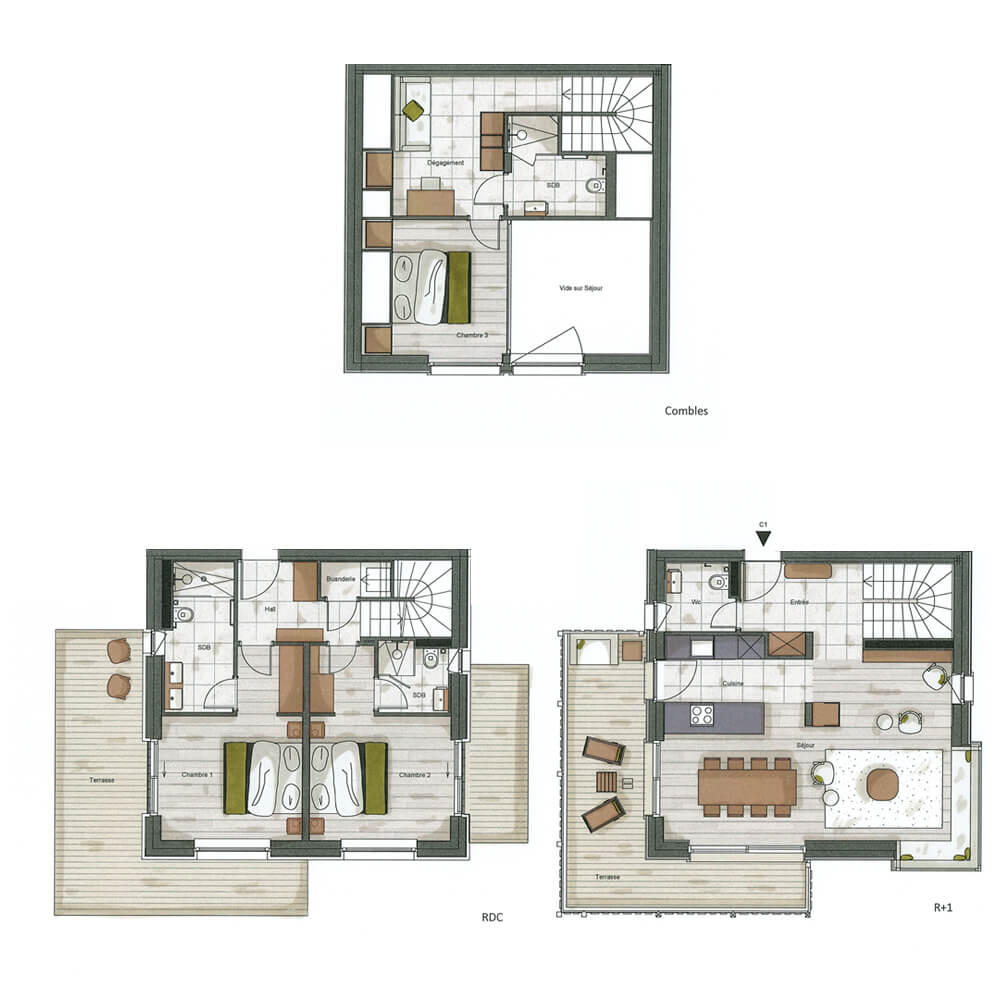 plan Chalet C1