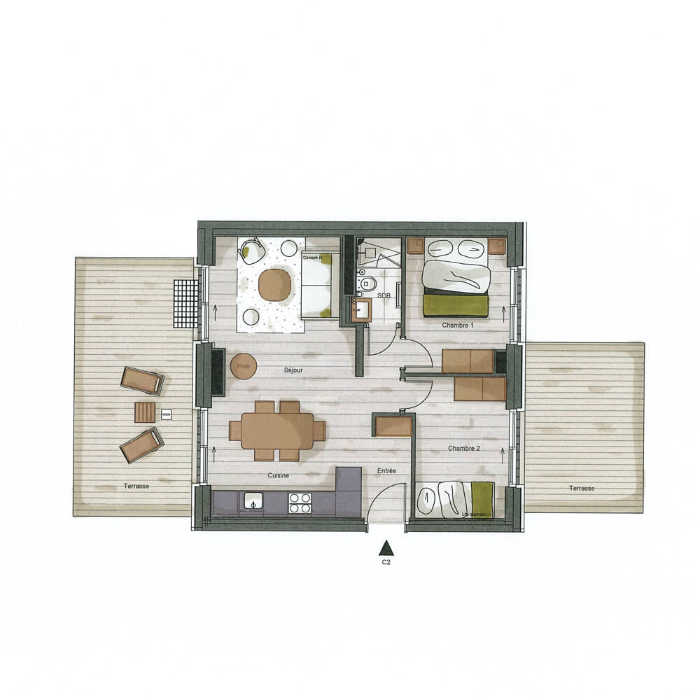 plan Chalet C2