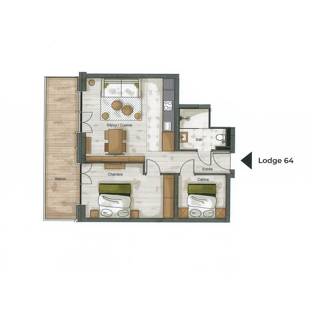 plan Appartement 64