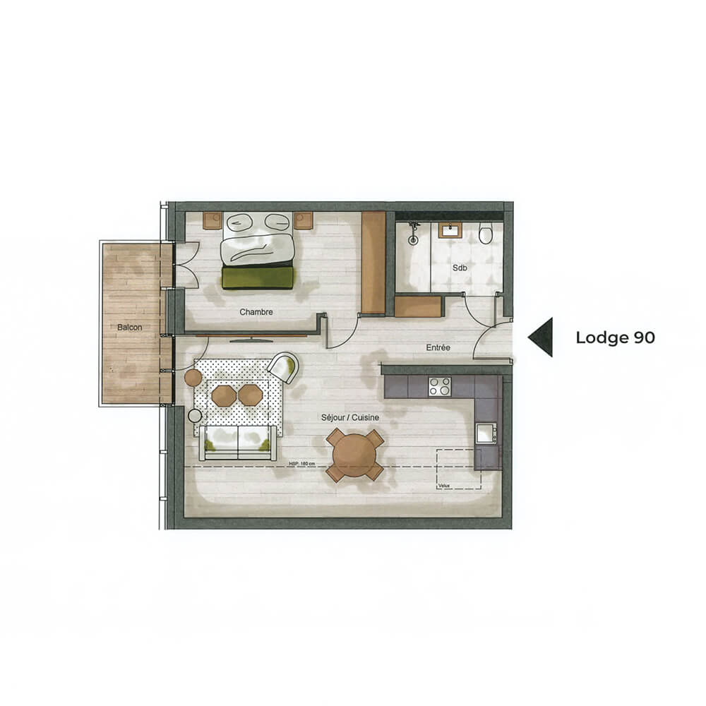 plan Appartement 90