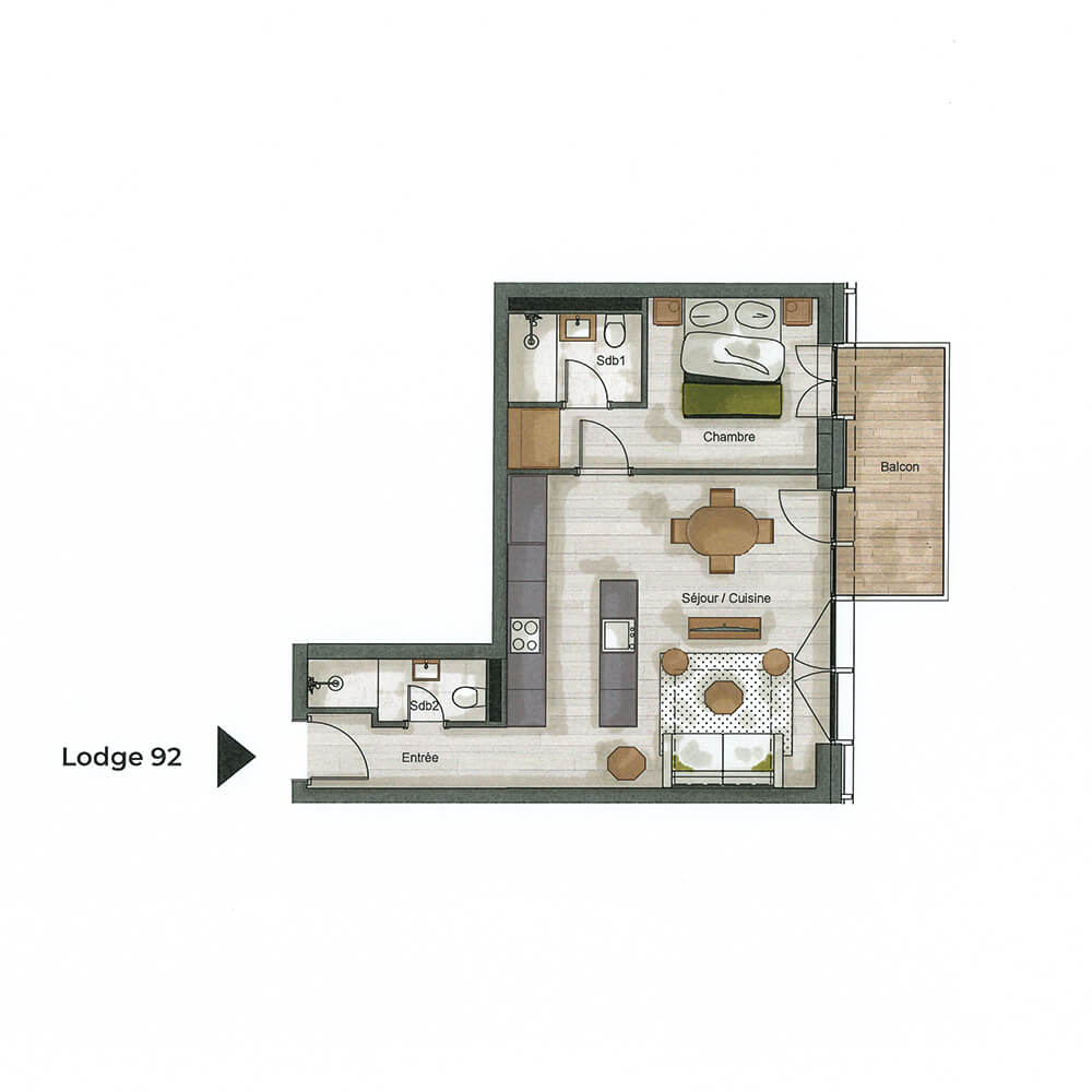 plan Appartement 92